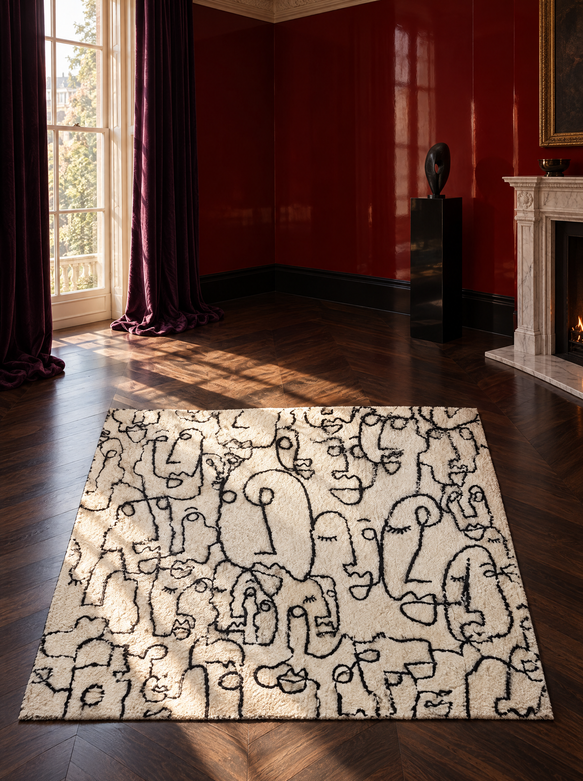 Cubist Woven Rug